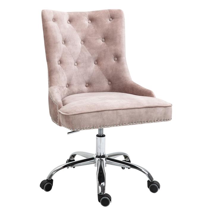 Velvet tufted desk online chair