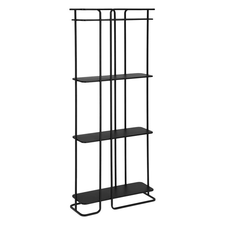 Jessy Metal Bookshelf Black Vida & Co.【Only $503, SAVE 10%】- Bookshelves &  Bookcases